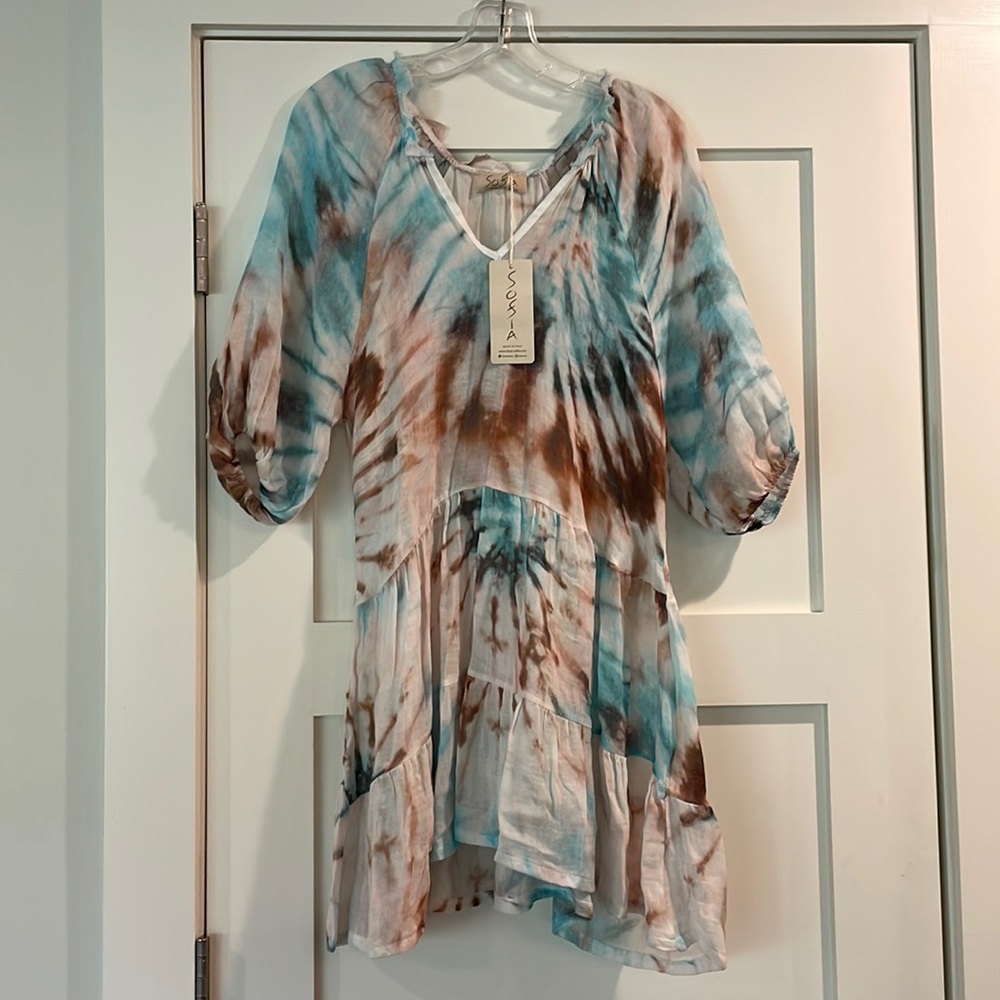 NWT Sofia “Serena” Print Dress Handmade in Italy from boutique